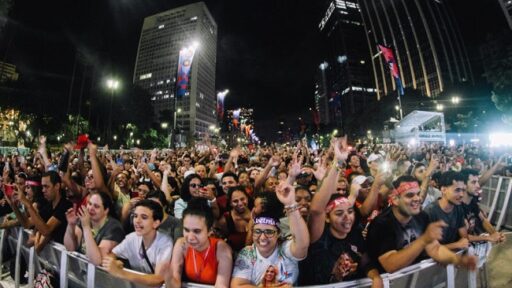 Palco do Anhangabaú, na Virada Cultural de 2024. Foto Divulgação