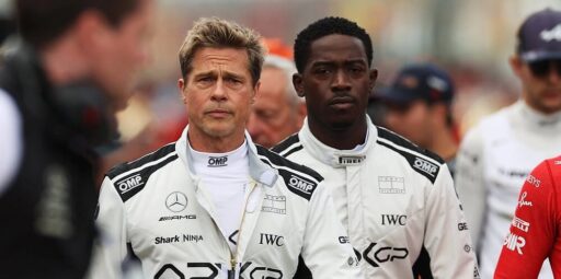 Brad Pitt em Damson Idris em F1 - O Filme