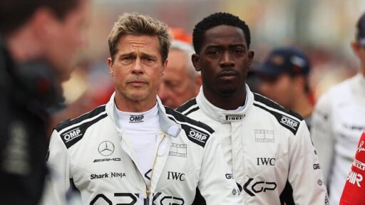 Brad Pitt em Damson Idris em F1 - O Filme