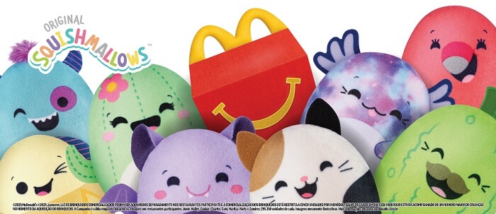 Pelúcias de Squishmallows chegam no McLanche Feliz