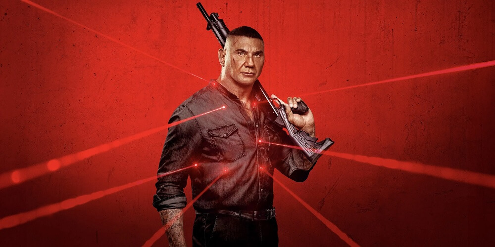 Dave Bautista no filme Jogo de assassinos