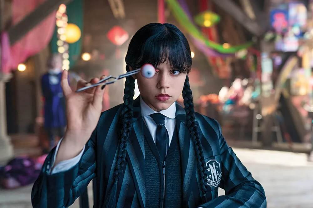 Jenna Ortega na 2 temporada de Wandinha