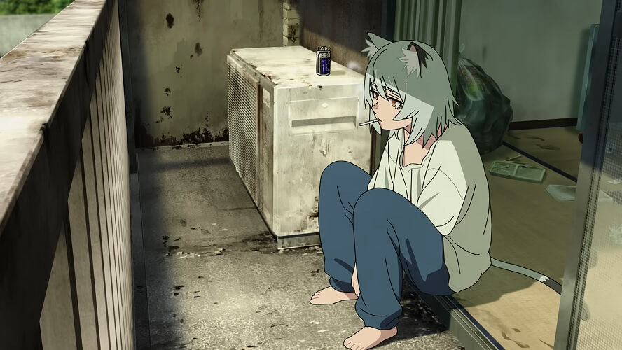 Chainsmoker Cat estreia anime em julho de 2026