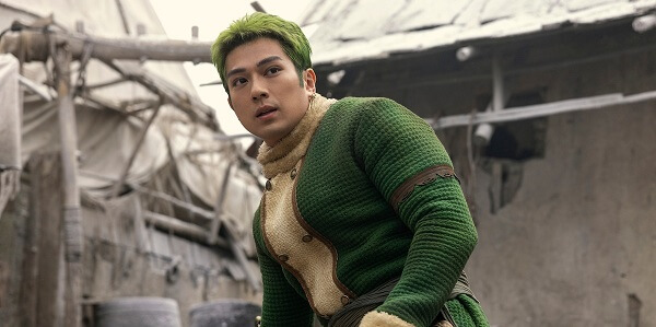 Mackenyu como Zoro na temporada 2 de One Piece, da Netflix