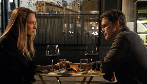 Uma Thurman e Michael C. Hall na 2ª Temporada de Dexter: Ressurreição